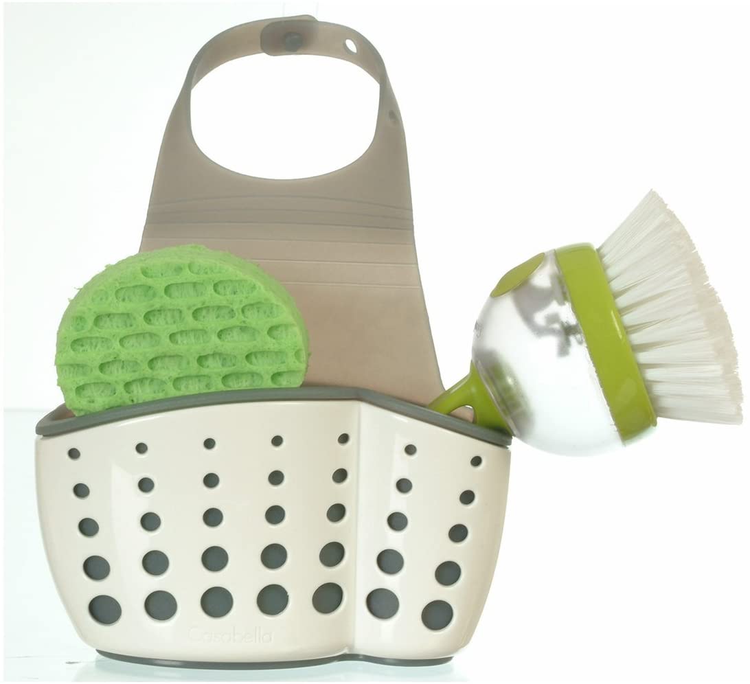 Casabella Sink Sider Faucet Caddy Sponge Holder